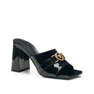 Versace | Shoes | Versace Medusa Block Heel Square Toe Mule